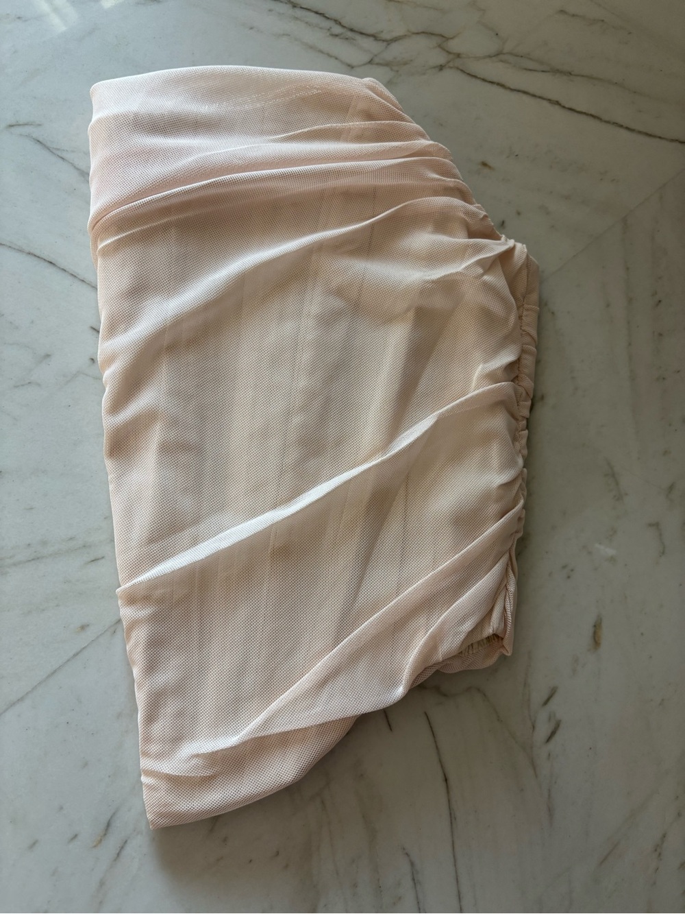 Light nude Strapless White Ruched Women's Corset Cropped Top Size L NWT - Picture 4 of 4